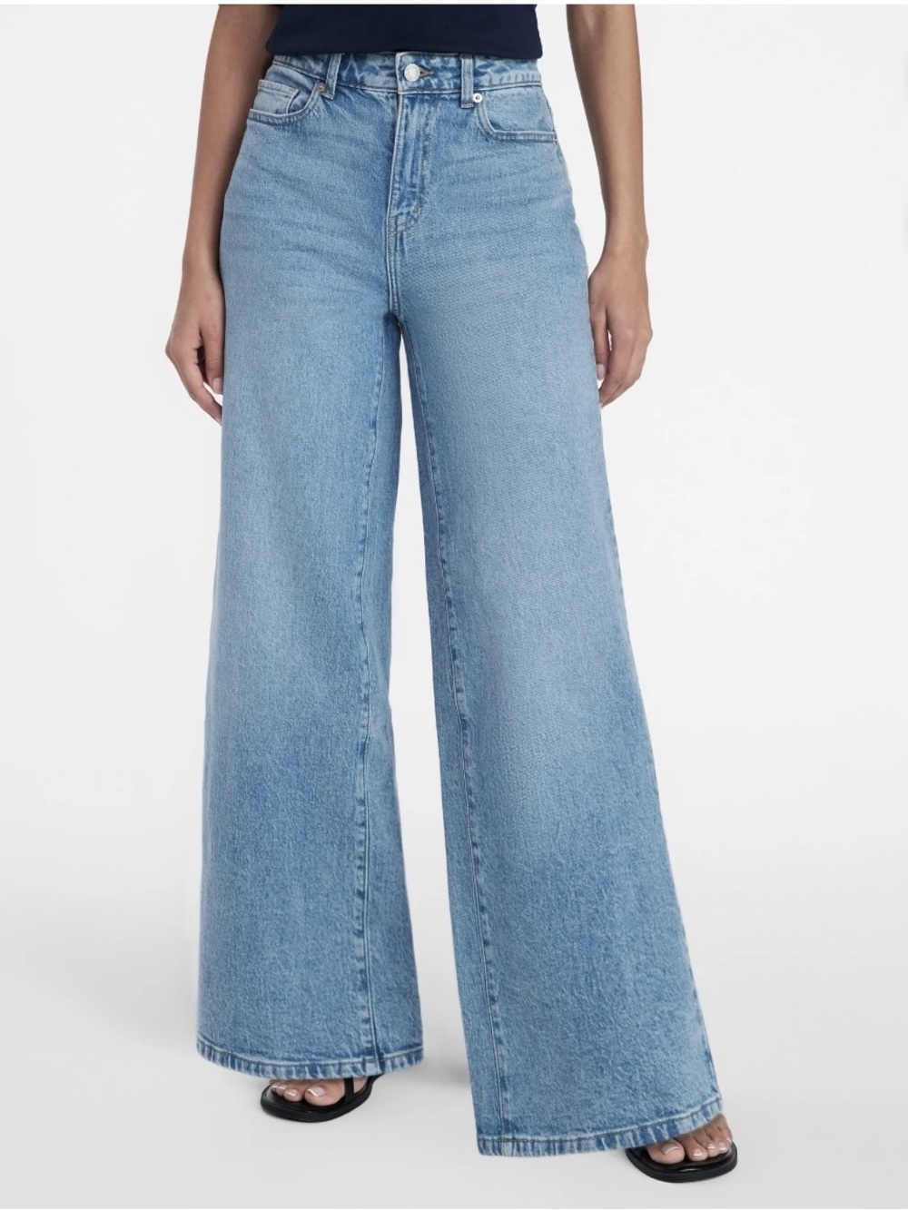 New! Time and Tru High Rise Wide Leg Jeans Womens Size 16